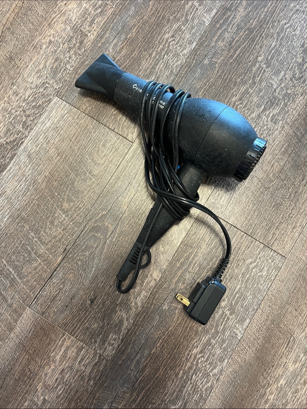 Black Hair Dryer with Nozzle